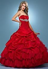 2012 Landa Pageant Dresses AQ09.  Available in Fuchsia, Paris Blue, Peony, Purple, Red, Tangerine